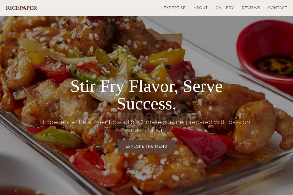 RicePaper Chinese Food